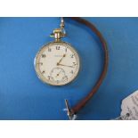 A 1930s Vertex 9ct gold cased pocket watch, recently cleaned and serviced