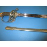 A vintage dress sword in scabbard