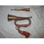 A Royal Fusiliers Bugle and a horn