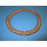 A vintage Kenyan Masai tribe bead neck ornament