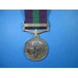 A George V Palestine medal to 2032092 DVR A.E.V. Manser R.E.