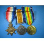 A trio of WWI medals to 133258 PNR. J.R. Landymore R.E.