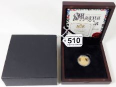 A boxed & certificated 2015 Guernsey gold proof on