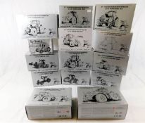 Fourteen boxed diecast Beursmodel tractors & agric