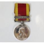 A Victorian 1900 China war medal with Relief of Pe