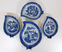 Four pieces of 18thC. Chinese Nanking porcelain le