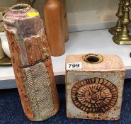 Two Rooke art pottery vases