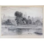 A 19thC. album of pencil sketches, many after famo