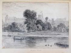 A 19thC. album of pencil sketches, many after famo