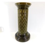 A Victorian Burmantofts pottery jardiniere stand 2