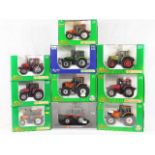 Ten boxed Universal Hobbies diecast tractor models