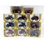 Eleven boxed Universal Hobbies diecast tractor mod