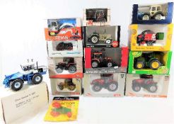 Fourteen mixed boxed diecast tractors & agricultur