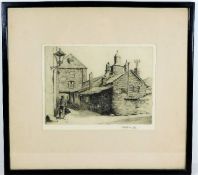 A c.1910 framed Robert H. Smith etching of the Sal