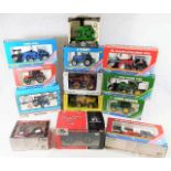 Thirteen boxed Ertl diecast tractor & other agricu