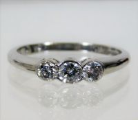 An 18ct white gold set with approx. 0.55ct diamond