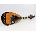 A c.1910 Naples mandolin inlaid with mother of pe