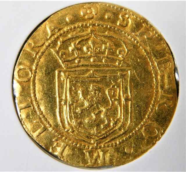 A rare high grade James VI 1595 gold coin - Image 2 of 2