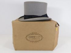 A Dunn top hat with box