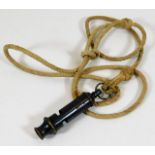 A vintage scouts whistle