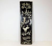A Chinese plaque with mother of pearl decor 25.25i