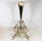 A Victorian silver plated epergne table centrepiec