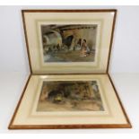 Two William Russell Flint prints twinned with thre