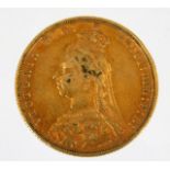 An 1888 full gold sovereign