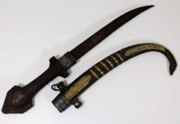 An early 20thC. Turkish Islamic dagger with decora