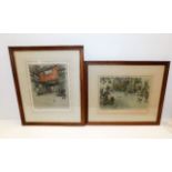 Two good sized Cecil Aldin framed prints, both sig