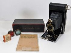 A No.2 Autographic Brownie camera with accessories