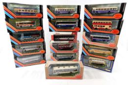 Sixteen boxed Gilbow diecast buses & coaches