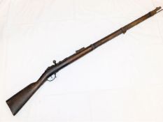 A circa.1896 Boer War Mauser 7mm rifle, not deactivated (you will require a firearms certificate to