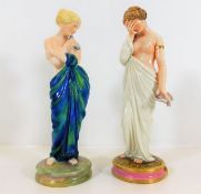 Two Royal Worcester porcelain figures, "Joy" by Ja