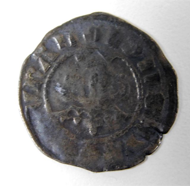 A small 15thC. silver coin - Image 2 of 2