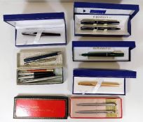 A quantity of Waterman fountain pens & other boxed