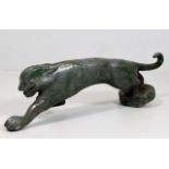 A large vintage Jaguar style car mascot 12in long