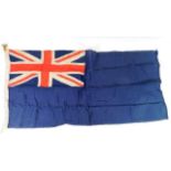 A British naval blue ensign flag 35in x 17.5in
