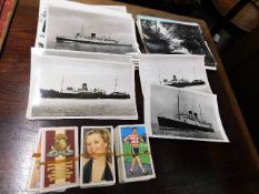 A selection of photographs of ships & other items