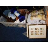 Two boxes of mixed ceramics & sundry items