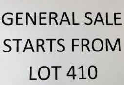 General sale starts from lot 410