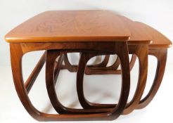 A Nathan teak retro nest of tables