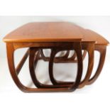 A Nathan teak retro nest of tables