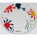 A Picasso XL art porcelain plate 10.5in diameter