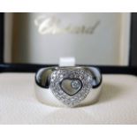 A substantial 18ct white gold Chopard "Happy Diamo