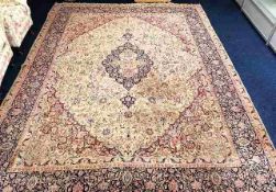 A large decorative rug