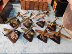 A quantity of model aircraft including Spitfire