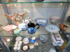 A quantity of mixed ceramics including a Irving LI