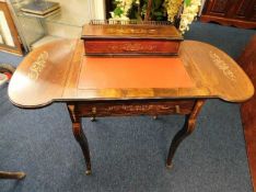 An elegant mid Victorian ladies writing desk with
