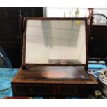 A two drawer dressing table mirror
